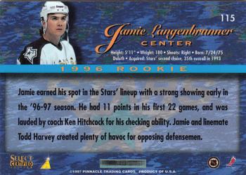1996-97 Select Certified #115 Jamie Langenbrunner Back