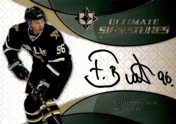 2008-09 Upper Deck Ultimate Collection - Ultimate Signatures #US-FB Fabian Brunnstrom  Front