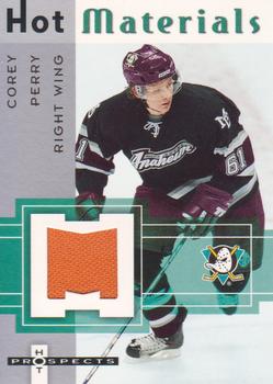 2005-06 Fleer Hot Prospects - Hot Materials #HM-CP Corey Perry Front
