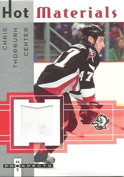 2005-06 Fleer Hot Prospects - Hot Materials #HM-CT Chris Thorburn Front