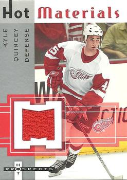 2005-06 Fleer Hot Prospects - Hot Materials #HM-KQ Kyle Quincey Front