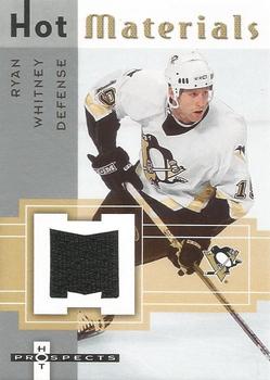 2005-06 Fleer Hot Prospects - Hot Materials #HM-RW Ryan Whitney Front