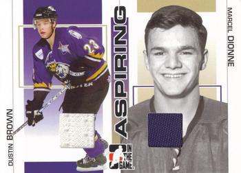 2005-06 In The Game Heroes and Prospects - Aspiring #ASP-11 Dustin Brown / Marcel Dionne Front