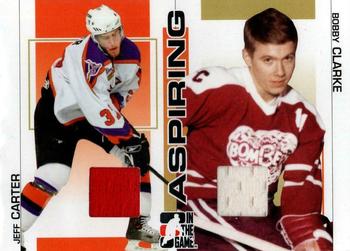 2005-06 In The Game Heroes and Prospects - Aspiring #ASP-12 Jeff Carter / Bobby Clarke Front