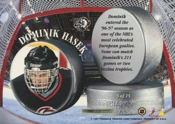 1996-97 Select Certified - Freezers #5 Dominik Hasek Back