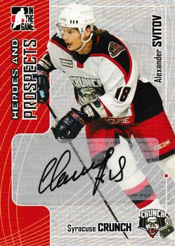 2005-06 In The Game Heroes and Prospects - Autographs #A-AS Alexander Svitov Front
