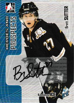 2005-06 In The Game Heroes and Prospects - Autographs #A-BS Brett Sutter Front