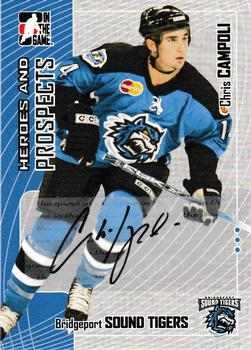2005-06 In The Game Heroes and Prospects - Autographs #A-CC Chris Campoli Front