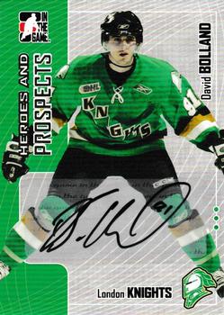 2005-06 In The Game Heroes and Prospects - Autographs #A-DB Dave Bolland Front