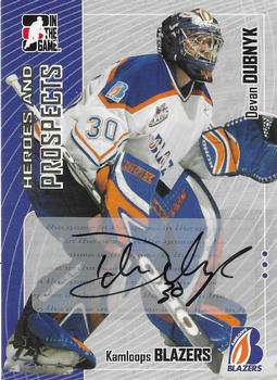 2005-06 In The Game Heroes and Prospects - Autographs #A-DD Devan Dubnyk Front