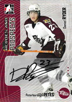 2005-06 In The Game Heroes and Prospects - Autographs #A-DR Daniel Ryder Front