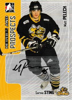2005-06 In The Game Heroes and Prospects - Autographs #A-MP Matt Pelech Front