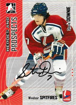 2005-06 In The Game Heroes and Prospects - Autographs #A-SD Steve Downie Front