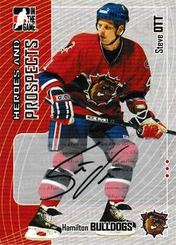 2005-06 In The Game Heroes and Prospects - Autographs #A-SO Steve Ott Front