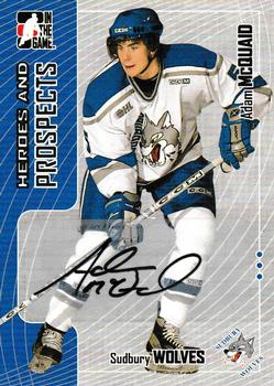 2005-06 In The Game Heroes and Prospects - Autographs #A-AMQ Adam McQuaid Front