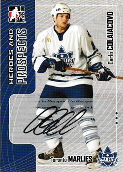 2005-06 In The Game Heroes and Prospects - Autographs #A-CCO Carlo Colaiacovo Front