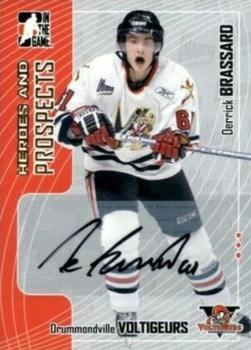 2005-06 In The Game Heroes and Prospects - Autographs #A-DBR Derick Brassard Front