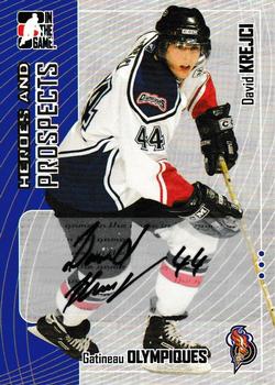 2005-06 In The Game Heroes and Prospects - Autographs #A-DKR David Krejci Front