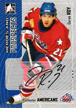 2005-06 In The Game Heroes and Prospects - Autographs #A-DRY Derek Roy Front