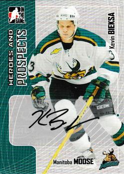 2005-06 In The Game Heroes and Prospects - Autographs #A-KBI Kevin Bieksa Front