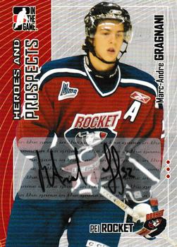 2005-06 In The Game Heroes and Prospects - Autographs #A-MAG Marc-Andre Gragnani Front