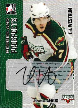 2005-06 In The Game Heroes and Prospects #A-EW Erik Westrum Front