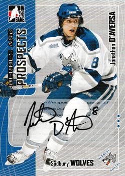 2005-06 In The Game Heroes and Prospects - Autographs Series II #A-JDA Jonathan D'Aversa Front