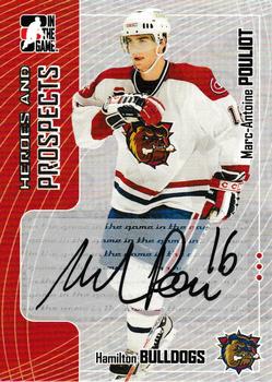 2005-06 In The Game Heroes and Prospects - Autographs Series II #A-MAP Marc-Antoine Pouliot Front