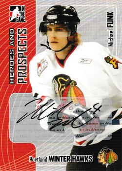 2005-06 In The Game Heroes and Prospects #A-MFU Michael Funk Front