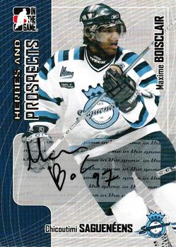 2005-06 In The Game Heroes and Prospects - Autographs Series II #A-MXB Maxime Boisclair Front