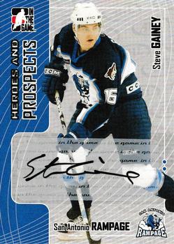 2005-06 In The Game Heroes and Prospects - Autographs Series II #A-SGA Steve Gainey Front