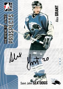 2005-06 In The Game Heroes and Prospects - Autographs Series II #A-AG Alex Grant Front