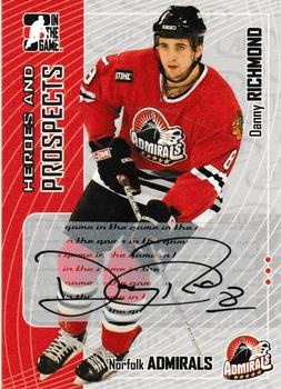 2005-06 In The Game Heroes and Prospects - Autographs Update #A-DRI Danny Richmond Front