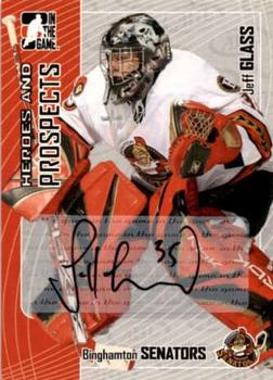 2005-06 In The Game Heroes and Prospects - Autographs Update #A-JGL Jeff Glass Front