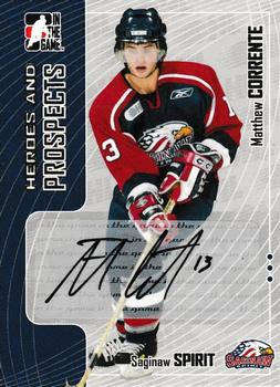 2005-06 In The Game Heroes and Prospects - Autographs Update #A-MCO Matthew Corrente Front