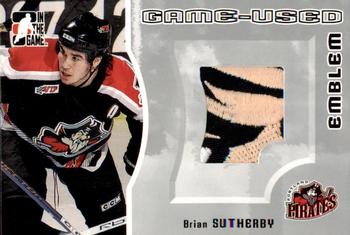 2005-06 In The Game Heroes and Prospects - Emblems #GUE-2 Brian Sutherby Front