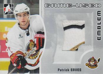 2005-06 In The Game Heroes and Prospects - Emblems #GUE-69 Patrick Eaves Front