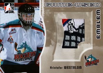 2005-06 In The Game Heroes and Prospects - Emblems Gold #GUE-43 Kristofer Westblom Front