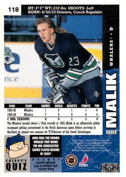 1996-97 Collector's Choice #118 Marek Malik Back