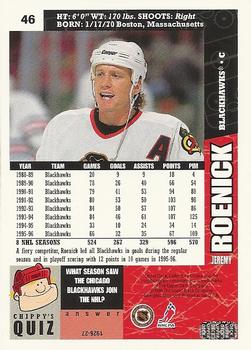 1996-97 Collector's Choice #46 Jeremy Roenick Back