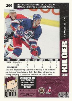 1996-97 Collector's Choice #200 Chad Kilger Back