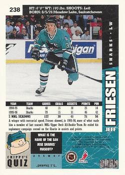 1996-97 Collector's Choice #238 Jeff Friesen Back