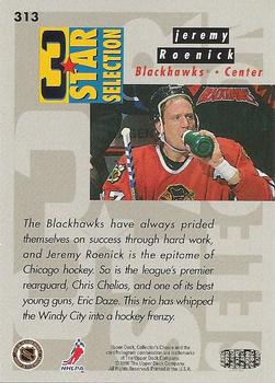 1996-97 Collector's Choice #313 Eric Daze / Jeremy Roenick / Chris Chelios Back
