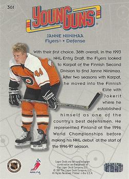 1996-97 Collector's Choice #361 Janne Niinimaa Back