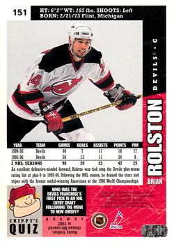 1996-97 Collector's Choice #151 Brian Rolston Back