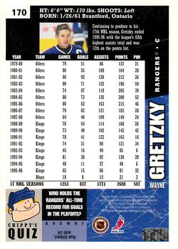 1996-97 Collector's Choice #170 Wayne Gretzky Back