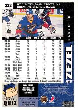 1996-97 Collector's Choice #222 Peter Zezel Back