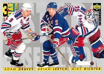 1996-97 Collector's Choice #324 Adam Graves / Brian Leetch / Mike Richter Front