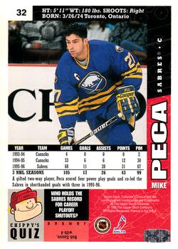 1996-97 Collector's Choice #32 Mike Peca Back