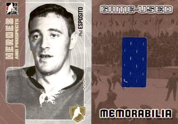2005-06 In The Game Heroes and Prospects - Hero Memorabilia #HM-26 Phil Esposito Front